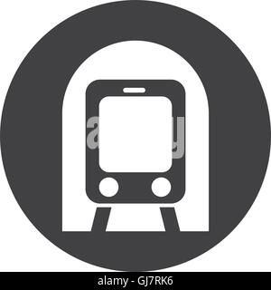 u-Bahn-Verkehr öffentlicher Symbol Stock Vektor