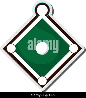 Baseball-Feld-Symbol Stock Vektor