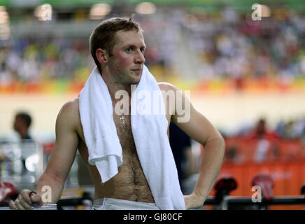 Der Brite Jason Kenny am achten Tag der Olympischen Spiele in Rio, Brasilien. Stockfoto