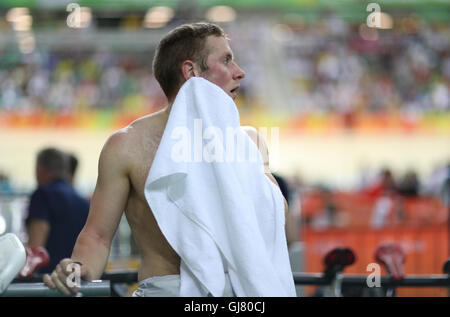 Der Brite Jason Kenny am achten Tag der Olympischen Spiele in Rio, Brasilien. Stockfoto