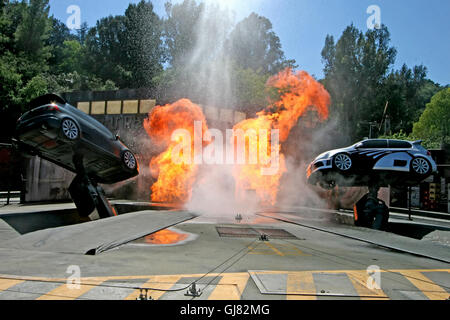 Universal City, Kalifornien. 18. September 2009. Die schnelle & The Furious: Extreme Close-up, Universal Studios Hollywood Tram-Tour Stockfoto