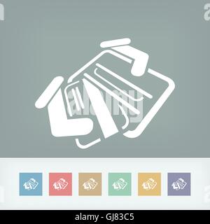 Kredit Karte 3d Aufkleber Stock Vektor