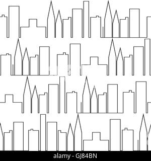 Nahtlose Stadt Muster Stock Vektor
