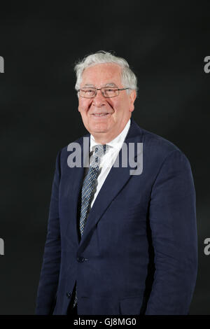 Edinburgh, Schottland. 13. August 2016.  Mervyn King, Ex-Gouverneur der Bank of England am Edinburgh Buch-Festival.   Brian Wilson/Alamy Live-Nachrichten. Stockfoto