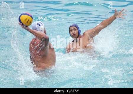 Keigo Okawa (JPN), 12. August 2016 - Wasserball: Männer Vorrunde Gruppe A Match zwischen Ungarn - Japan im Aquatics Olympiastadion während der Rio 2016 Olympischen Spiele in Rio De Janeiro, Brasilien.  (Foto von Koji Aoki/AFLO SPORT) Stockfoto