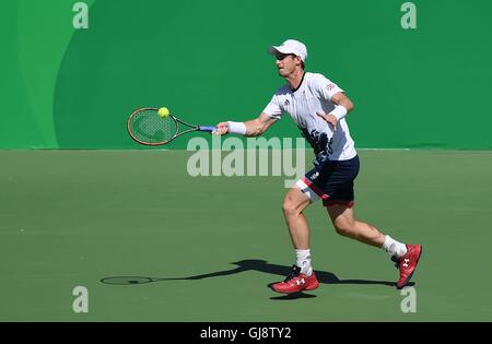 Undt Murray (GBR). Tennis. Herren Einzel Halbfinale. Olympisches Tennis-Center. Olympiapark. Rio De Janeiro. Brazilien. 13.08.2016. Stockfoto