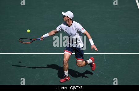 Undt Murray (GBR). Tennis. Herren Einzel Halbfinale. Olympisches Tennis-Center. Olympiapark. Rio De Janeiro. Brazilien. 13.08.2016. Stockfoto