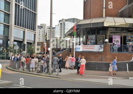 Cardiff, Wales, UK. 14. August 2016. Zeugen Jehovas Konvention Cardiff, 12.-14. August 2016 Credit: Remo Kurka/Alamy Live News Stockfoto