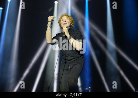 Betley, Cheshire, UK. 14. August 2016. Simply Red live bei Betley Court Farm als Teil der Betley Konzerte durchführen Bildnachweis: Simon Newbury/Alamy Live-Nachrichten Stockfoto