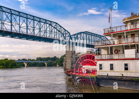 Chattanooga, Tennessee, USA am Flussufer. Stockfoto