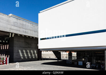 Museu Nacional Dos Coches, Bundestrainer Museum. Architekt: Giacomo Azzolini, Lissabon, Portugal. Stockfoto