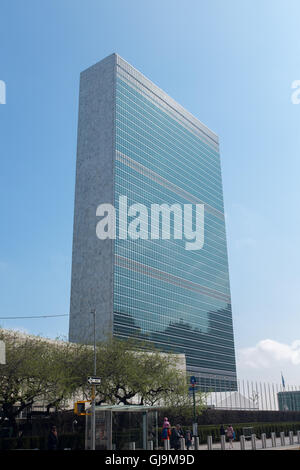 New York City USA Vereinigte Nationen Gebäude. Stockfoto