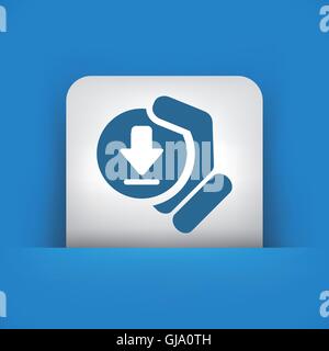 Laden Sie Symbol Stock Vektor