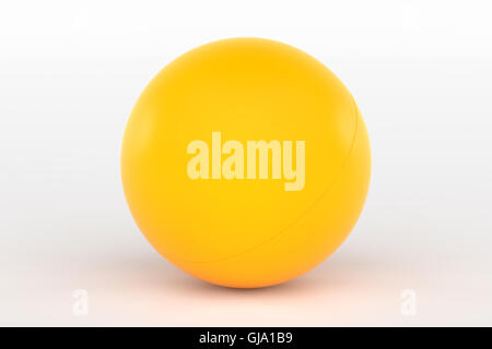 3D-Rendering des Ping-Pong-Ball isoliert auf weißem Hintergrund. Stockfoto