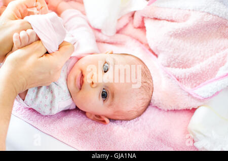 Babyrosa dressing Stockfoto