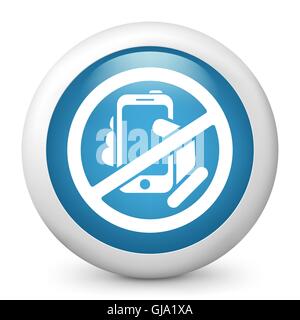 Verbotene Telefonsymbol Stock Vektor