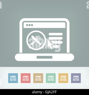 Illustration des Lebensmittel-Computer-Symbol Stock Vektor