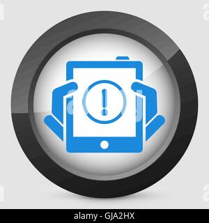 Alert Mobilgerät Stock Vektor
