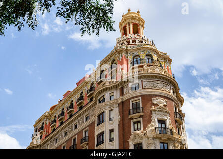 Gegründet im Jahr 1900 ist Bank von Valencia (Banco de Valencia) die sechste Bank in Spanien Stockfoto