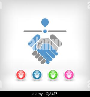 Vereinbarten Ort Stock Vektor