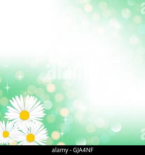 Frühlingsgrün Bokeh Hintergrund Stock Vektor
