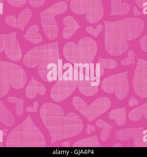 Rosa Dekoband Herzen Textile Textur Musterdesign Hintergrund Stock Vektor