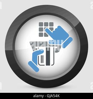 Geheimen Code eingeben Stock Vektor