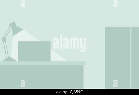 Flache Office-Hintergrund Stock Vektor