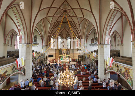 Innenraum der St. Jack Parish in Legnica. Polen Stockfoto