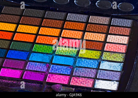 Palette von deferens Farbe Schmink Stockfoto