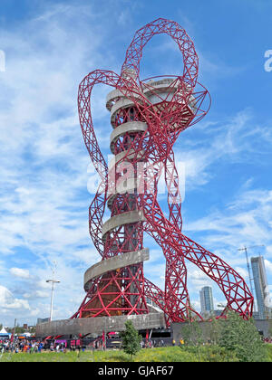 London, England. 3. August 2012. Der ArcelorMittal Orbit im London Olympic Park für die Olympischen Sommerspiele 2012 Stockfoto