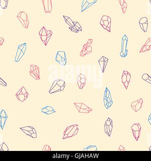 Nahtlose Diamanten Vektormuster Stock Vektor