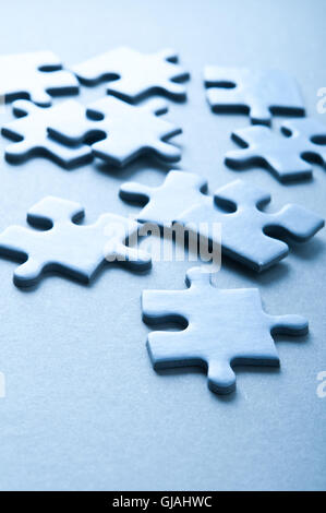 Leere Puzzle-Fliesen Stockfoto