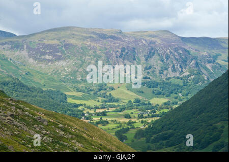 aufsteigender hoch heben entlang Greenup Gill von Borrowdale, Keswick, Seenplatte, cumbria Stockfoto