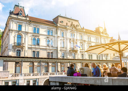 Stadt Ljubljana in Slowenien Stockfoto