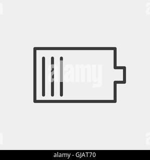 Akku braun Gliederung zur Veranschaulichung Stock Vektor