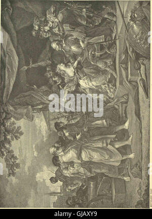 Eine Serie mit dem Titel „große Männer und berühmte Frauen“ aus dem Jahr 1894, in der Stift- und Bleistiftskizzen von über 200 prominenten historischen Figuren gezeigt werden, die ihr Leben und ihre Errungenschaften dokumentieren. Stockfoto