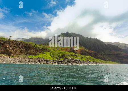 Die zerklüftete NaPali Küste von Kauai, Hawaii. Stockfoto