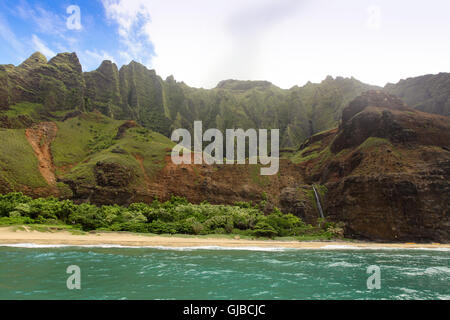 Die zerklüftete NaPali Küste von Kauai, Hawaii. Stockfoto