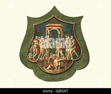 Marcus Curtius Sprung in den Abgrund, 15. Jahrhundert. Stockfoto