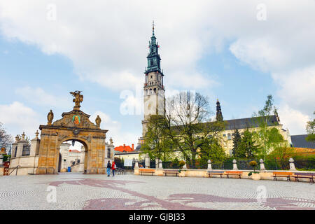 Czestochowa, Polen, 29. April 2015: Jasna Gora Heiligtum in Czestochowa, Polen. Sehr wichtig und populärste pilgrimary plac Stockfoto