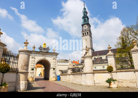 Czestochowa, Polen, 29. April 2015: Jasna Gora Heiligtum in Czestochowa, Polen. Sehr wichtig und populärste pilgrimary plac Stockfoto