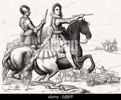 Louis XIII, 1601-1643 König von Frankreich, 1621, Kostüm eines Kommandanten Stockfoto