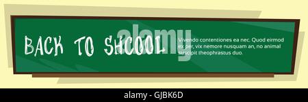 Klasse Board zurück zu Schule-Bildung-Banner Stock Vektor