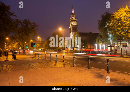 Albert-Uhr und Königsplatz, Belfast Stockfoto