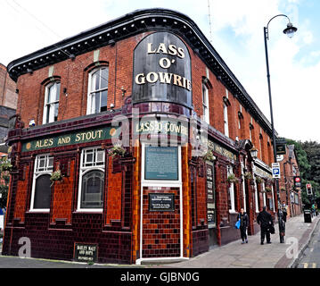 Lass, o Gowrie Pub, 36 Charles Street, Manchester, North West England, Großbritannien, M1 7DB Stockfoto