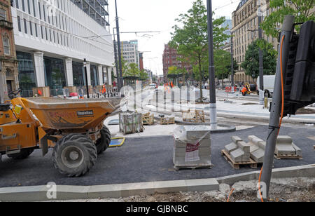 Gebäude der Phase 2 CC-Second City Crossing für Manchester Metrolink, Petersplatz, North West England, Großbritannien, M2 5PD Stockfoto