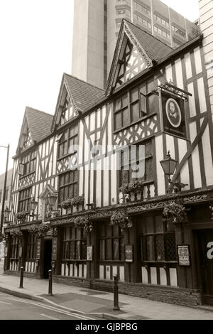 Sepia Shakespeare historischen Pub, 16 Brunnen St, City Centre, Manchester M2 2AA Stockfoto