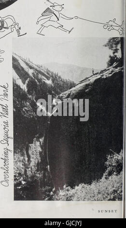 Ein Gemälde mit einem dramatischen Sonnenuntergang, das wahrscheinlich die lebendigen Farben des Himmels einfängt, während die Sonne über einer Landschaft untergeht. Die Arbeit betont das Zusammenspiel von Licht und Schatten. Stockfoto