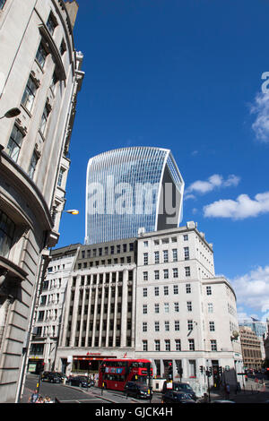 20 Fenchurch Street kommerziellen Hochhaus in London den Spitznamen "The Walkie-Talkie" Stockfoto